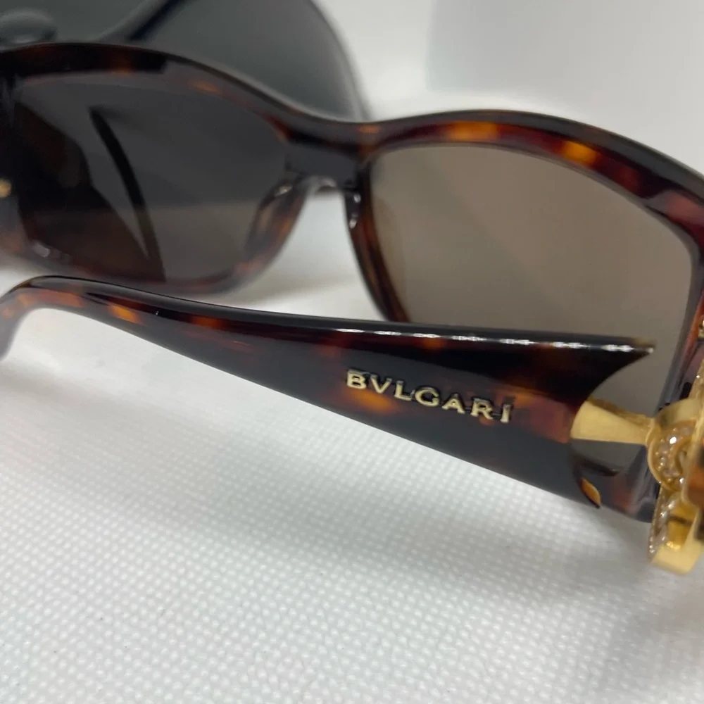 Bulgarian Women’s  Swarovski Crystal Sunglasses 8097-B 851/73 Made In Italy - Picture 10 of 16